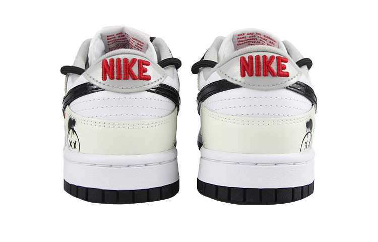 Shop (W) [Kasut Custom] Nike Dunk Low 'Dekonstruksi Grafiti Hitam-Putih-Kelabu' DQ7576-001(Team58-午后戈壁)