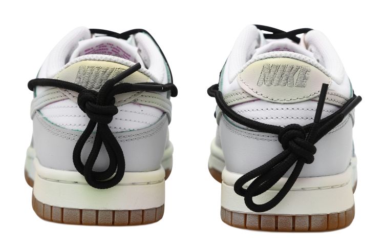 Shop (W) Sepatu Nike Dunk Low 'Deconstructed Simple Rainbow Hitam Putih Abu-abu' FD9922-151(Team拾玖-简约彩虹S-BOX）