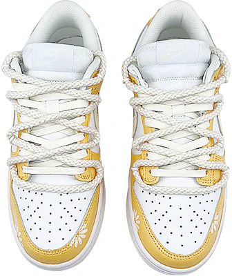 【客製化球鞋】Nike Dunk Low 解構 雛菊 情侶 春夏 塗鴉 麻繩鞋帶 低幫 板鞋 女款 白黃 Shop 【客製化球鞋】Nike Dunk Low 解構 雛菊 情侶 春夏 塗鴉 麻繩鞋帶 低幫 板鞋 女款 白黃