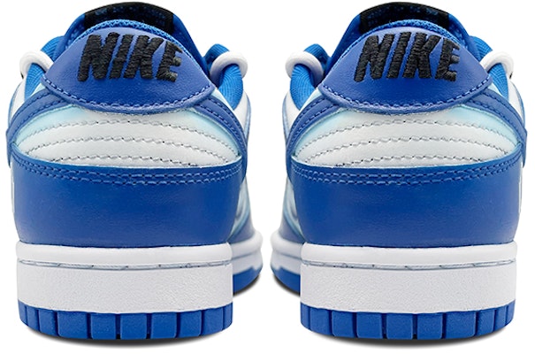 【定制球鞋】Nike Dunk Low 小解構鞋帶 電玩 像素笑臉 低幫 板鞋 女款 藍白 Shop 【定制球鞋】Nike Dunk Low 小解構鞋帶 電玩 像素笑臉 低幫 板鞋 女款 藍白