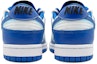 Shop 【定制球鞋】Nike Dunk Low 小解構鞋帶 電玩 像素笑臉 低幫 板鞋 女款 藍白