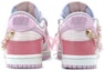 Shop 【客製化球鞋】Nike Dunk Low 解構鞋帶 特殊鞋盒 小香風 珍珠鏈條 絲綢鞋帶 女生日禮 女神專屬 低筒 板鞋 女款 粉白
