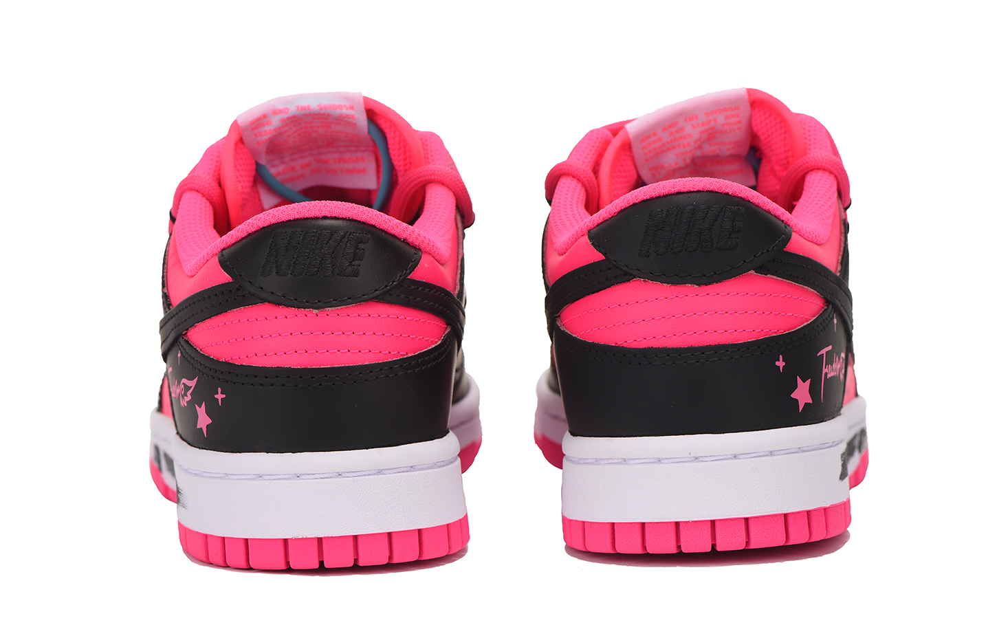 Shop (W) Zapatillas Nike Dunk Low 'Deconstruido Negro Rosa Pentagrama' DZ5196-600(Team59-女款五角星四)