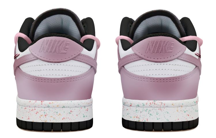 Shop (W) [Sepatu Kustom] Nike Dunk Low 'Deconstructed Panda Splatter' FD4623-131(Team拾玖-黑粉三钩S-BOX)