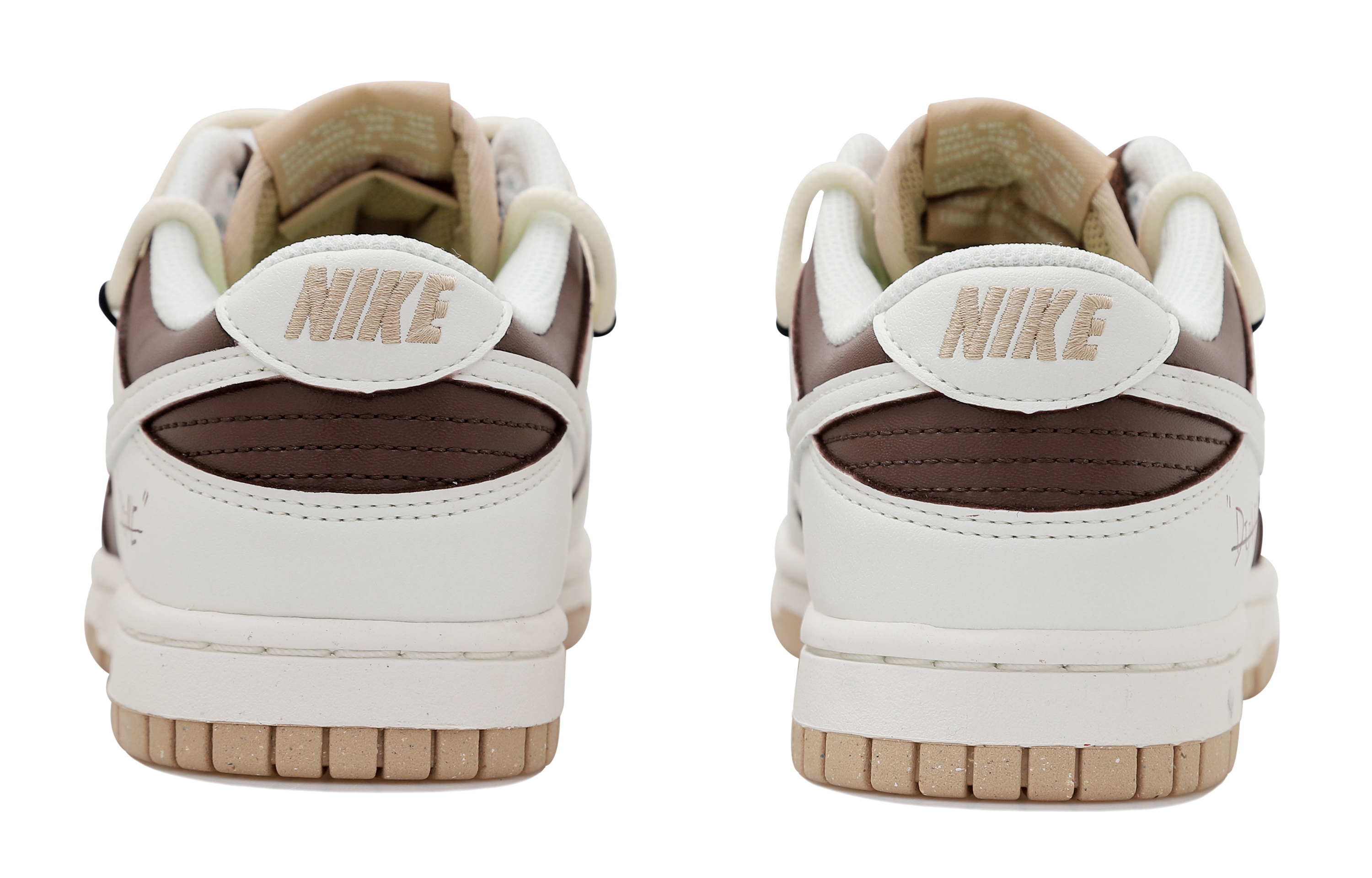 [Custom Shoes] (W) Nike Dunk Low 'Deconstructed Vintage Mocha Olive Green' 圖 4