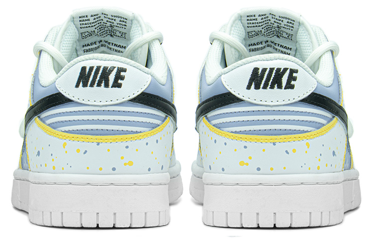 Purchase 【定制球鞋】NNike Dunk Low "Triple White" 低幫 解構鞋帶 Vibe風做舊 冰激凌 馬卡龍 潑墨 長春花藍 湖人紫金 手繪二次元 板鞋 女款 藍金