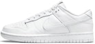 Cheap 【定制球鞋】NNike Dunk Low "Triple White" 低幫 解構鞋帶 Vibe風做舊 冰激凌 馬卡龍 潑墨 長春花藍 湖人紫金 手繪二次元 板鞋 女款 藍金