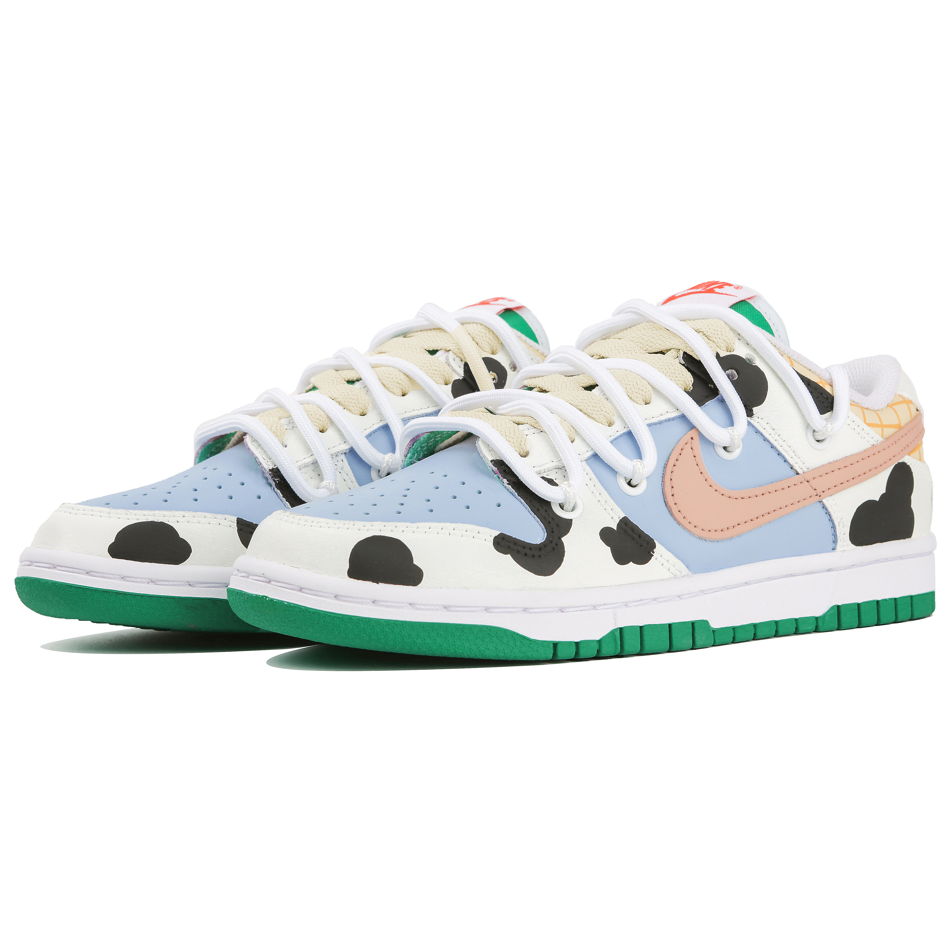 [Custom Shoes] (W) Nike Dunk Low 'Denim Paradise Blue Green' 圖 4