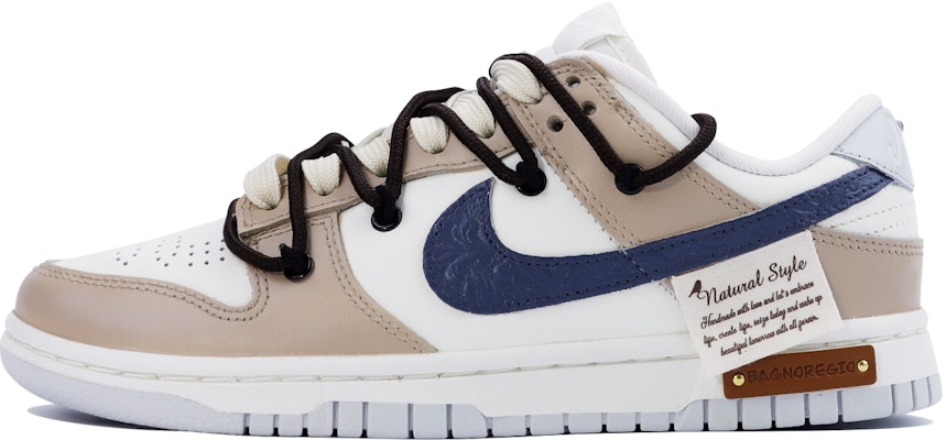 【定製球鞋】Nike Dunk Low 山野迷蹤 浮雕 雙鞋帶解構 肌理感 防滑耐磨 低筒 板鞋 女款 卡其色 Buy 【定製球鞋】Nike Dunk Low 山野迷蹤 浮雕 雙鞋帶解構 肌理感 防滑耐磨 低筒 板鞋 女款 卡其色
