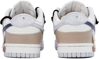 【定製球鞋】Nike Dunk Low 山野迷蹤 浮雕 雙鞋帶解構 肌理感 防滑耐磨 低筒 板鞋 女款 卡其色 Shop 【定製球鞋】Nike Dunk Low 山野迷蹤 浮雕 雙鞋帶解構 肌理感 防滑耐磨 低筒 板鞋 女款 卡其色