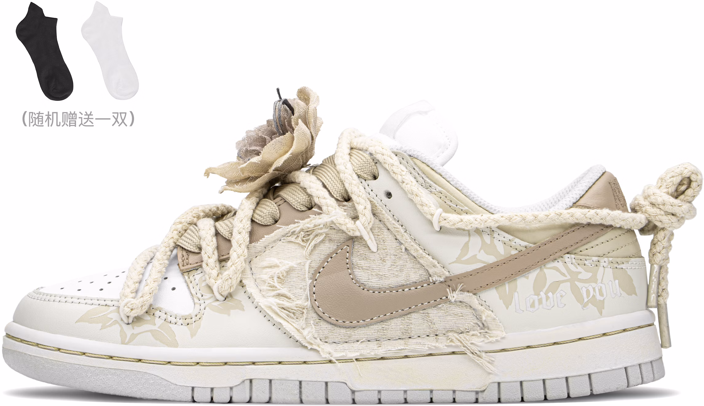 custom-shoes-women-nike-dunk-low-desert-rose-kaki-brown