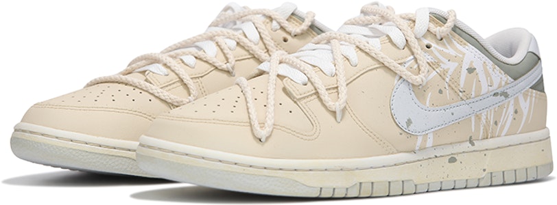 【定制球鞋】 Nike Dunk Low 丘圖騰 枯枝 復古做舊 解構綁帶 防滑耐磨 低幫 板鞋 女款 沙漠黃 Lookbook 【定制球鞋】 Nike Dunk Low 丘圖騰 枯枝 復古做舊 解構綁帶 防滑耐磨 低幫 板鞋 女款 沙漠黃