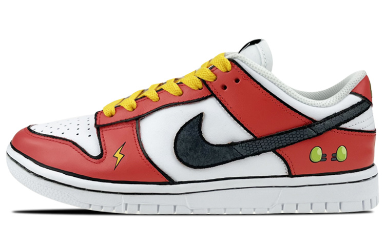 Buy (W) [定制鞋] 耐克Dunk Low '数码宝贝甲虫兽' DD7099-100(Team叁-女款甲虫兽白红)