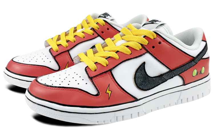 Lookbook (W) [定制鞋] 耐克Dunk Low '数码宝贝甲虫兽' DD7099-100(Team叁-女款甲虫兽白红)