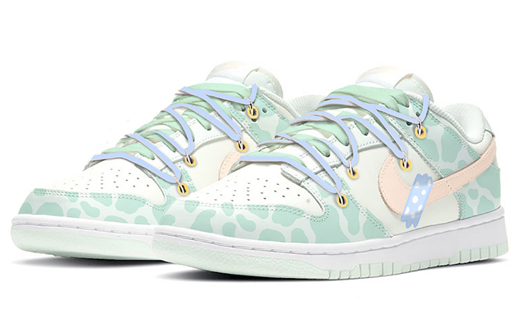 Lookbook (W) Zapatillas Nike Dunk Low 'Parche Dimensional Verde Menta' DD1503-104(TeamE-女款二次元创可贴薄荷绿)