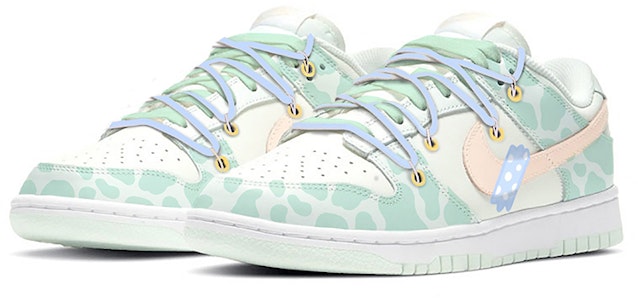 【定制球鞋】 Nike Dunk Low 二次元 創可貼 低幫 板鞋 女款 薄荷綠 Lookbook 【定制球鞋】 Nike Dunk Low 二次元 創可貼 低幫 板鞋 女款 薄荷綠