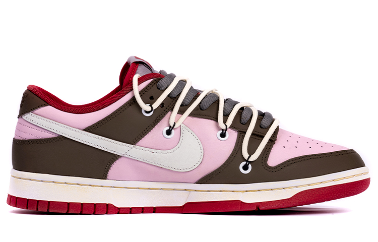 Order (W) [定制鞋款] 耐克Dunk低帮‘做旧樱桃棕粉’ CW1590-002(TeamB-女款樱桃vibe解构鞋带)