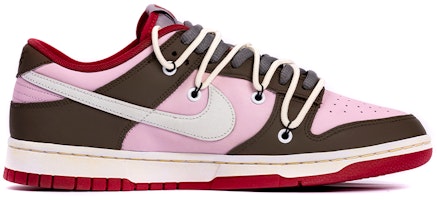(W) 나이키 덩크 로우 '체리브라운 핑크'(커스텀) CW1590-002(TeamB-女款樱桃vibe解构鞋带) Order (W) 나이키 덩크 로우 '체리브라운 핑크'(커스텀) CW1590-002(TeamB-女款樱桃vibe解构鞋带)