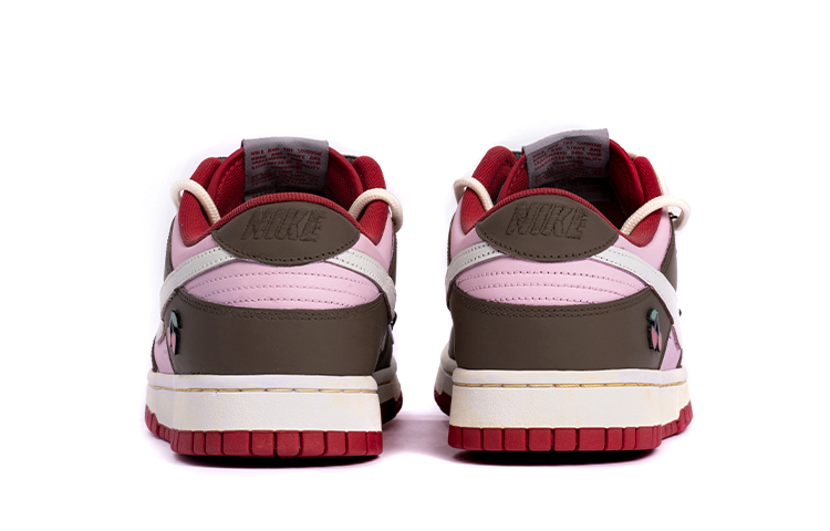 Details for (W) [定制鞋款] 耐克Dunk低帮‘做旧樱桃棕粉’ CW1590-002(TeamB-女款樱桃vibe解构鞋带)