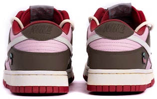 (W) 나이키 덩크 로우 '체리브라운 핑크'(커스텀) CW1590-002(TeamB-女款樱桃vibe解构鞋带) Details for (W) 나이키 덩크 로우 '체리브라운 핑크'(커스텀) CW1590-002(TeamB-女款樱桃vibe解构鞋带)