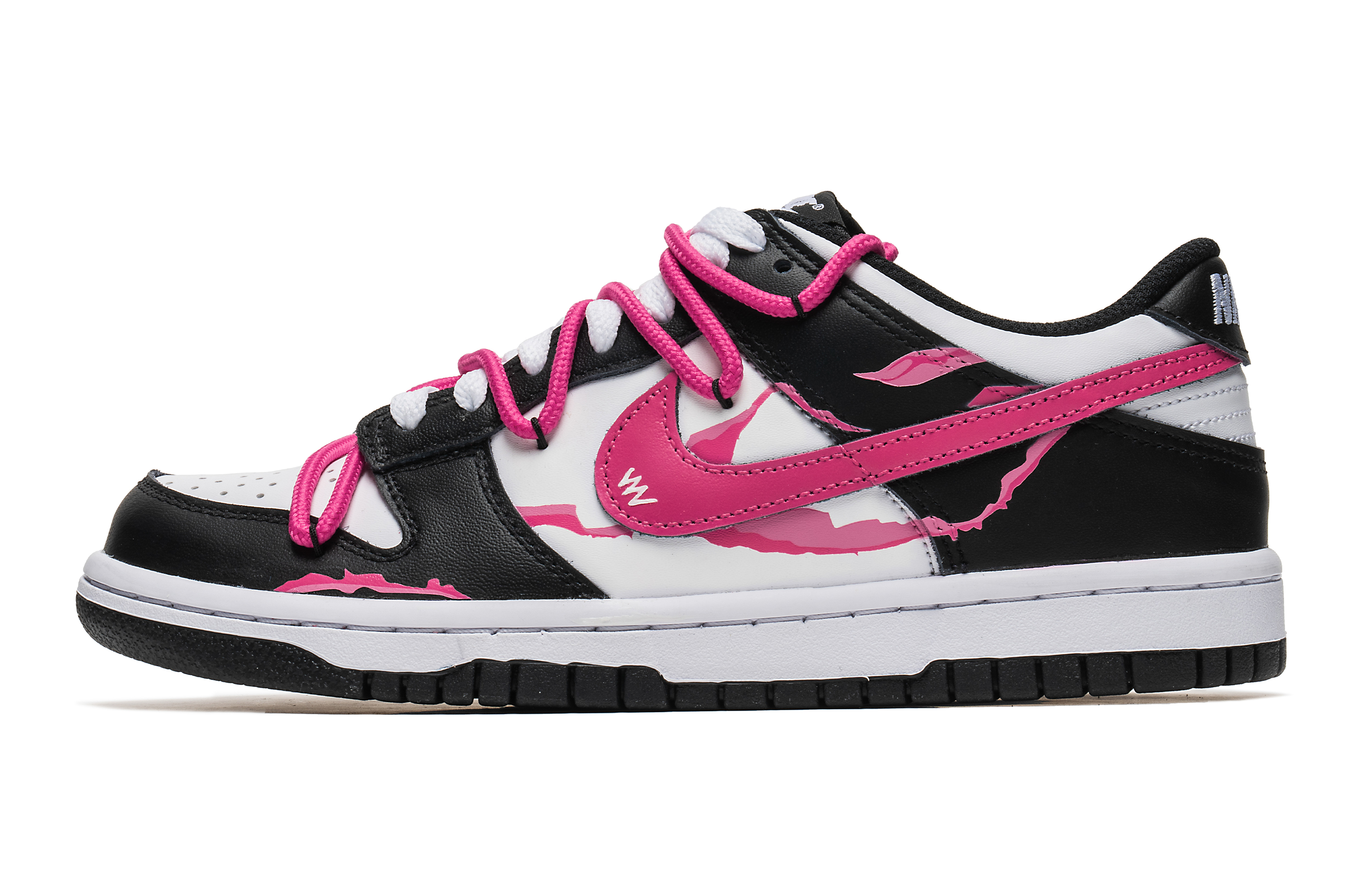 Buy (W) 나이키 덩크 로우 '도파민 뉴론 블랙핑크' (커스텀) CW1590-100(Team67女款神经元黑粉)