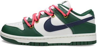 【客製化球鞋】Nike Dunk Low 多巴胺橙紅 雙鞋帶 百搭 高级 特殊鞋盒 低筒 板鞋 女款 白綠 Order 【客製化球鞋】Nike Dunk Low 多巴胺橙紅 雙鞋帶 百搭 高级 特殊鞋盒 低筒 板鞋 女款 白綠
