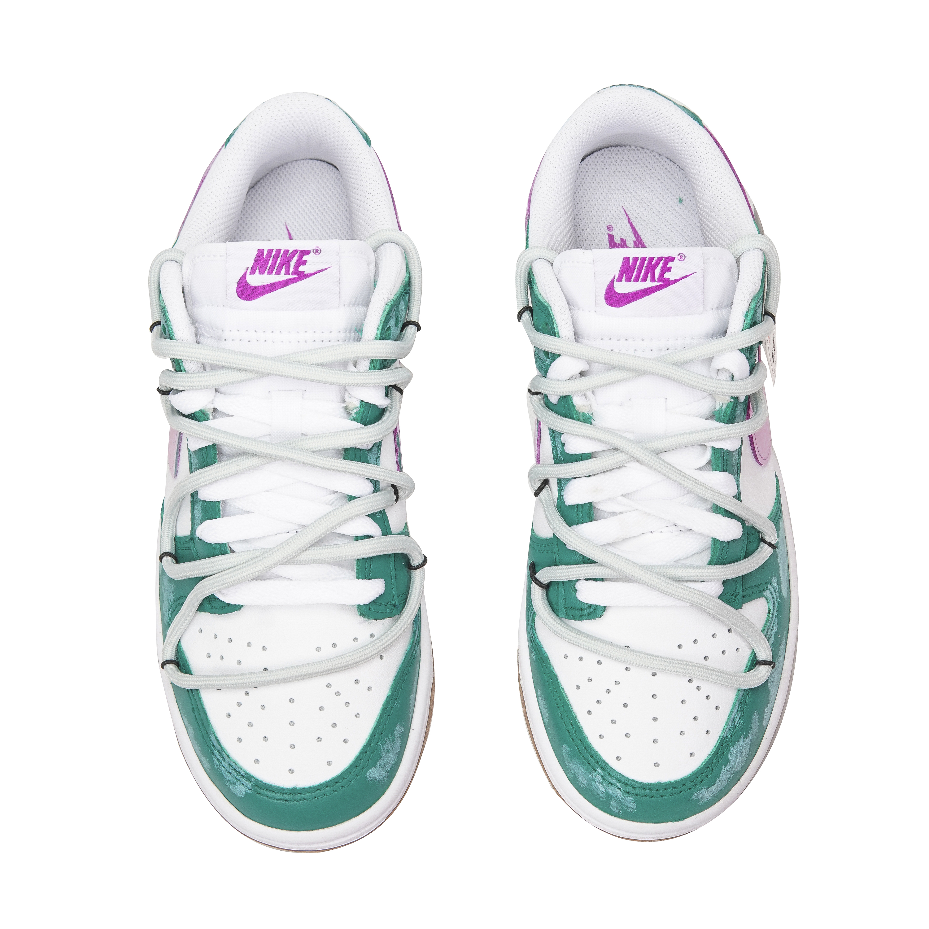 Shop (W) [커스텀 신발] 나이키 덩크 로우 '도파민 파스텔 핑크-그린' FD9922-151(Teamp-粉绿刮刮乐）