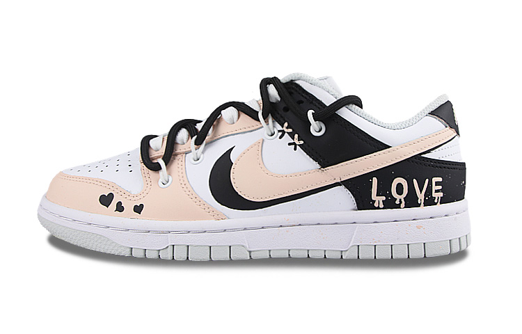 Buy (W) 나이키 덩크 로우 '스플래터 핑크블랙' (커스텀) DD1503-103(Team58-雾都恋人)