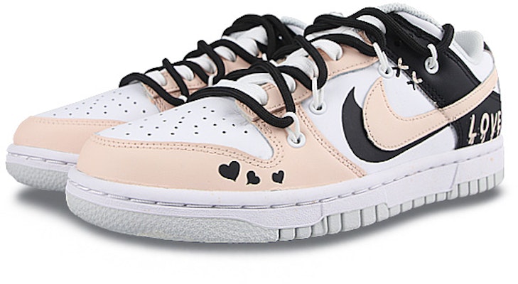 (W) 나이키 덩크 로우 '스플래터 핑크블랙' (커스텀) DD1503-103(Team58-雾都恋人) Lookbook (W) 나이키 덩크 로우 '스플래터 핑크블랙' (커스텀) DD1503-103(Team58-雾都恋人)