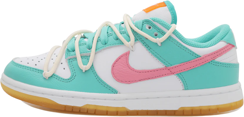 【客製化球鞋】Nike Dunk Low OKHR 少女心事 青春活力 解構鞋帶 低筒 板鞋 女款 水鴨綠粉紅 Buy 【客製化球鞋】Nike Dunk Low OKHR 少女心事 青春活力 解構鞋帶 低筒 板鞋 女款 水鴨綠粉紅