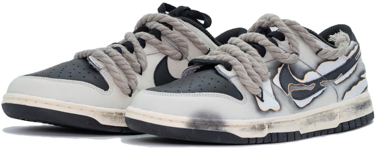 (W) ナイキ ダンク Low "ダストグレーカオス" (カスタム) FQ8899-100(Team197-001) Shop (W) ナイキ ダンク Low "ダストグレーカオス" (カスタム) FQ8899-100(Team197-001)