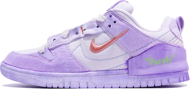 (W) 【カスタムシューズ】(女性用)ナイキ ダンク ロー「ダイド バイオレット」 DH4402-100(TeamTen-女款浸染紫) Buy (W) 【カスタムシューズ】(女性用)ナイキ ダンク ロー「ダイド バイオレット」 DH4402-100(TeamTen-女款浸染紫)
