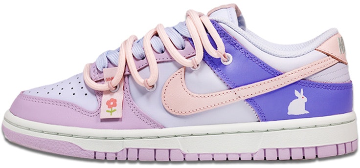 custom-shoes-women-nike-dunk-low-easter-jade-rabbit