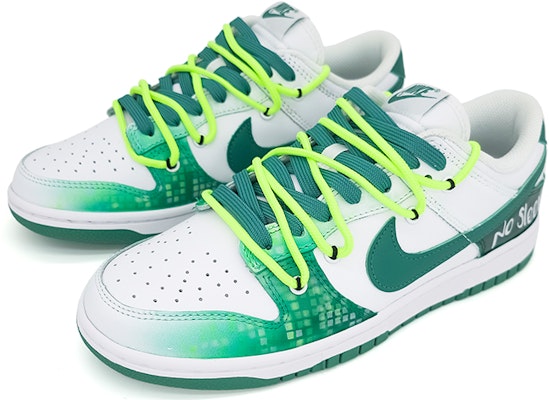 【定制球鞋】Nike Dunk Low 音樂律動 ECHO 回聲 電競 漸變噴繪 塗鴉 解構 低幫 板鞋 女款 白綠 Lookbook 【定制球鞋】Nike Dunk Low 音樂律動 ECHO 回聲 電競 漸變噴繪 塗鴉 解構 低幫 板鞋 女款 白綠