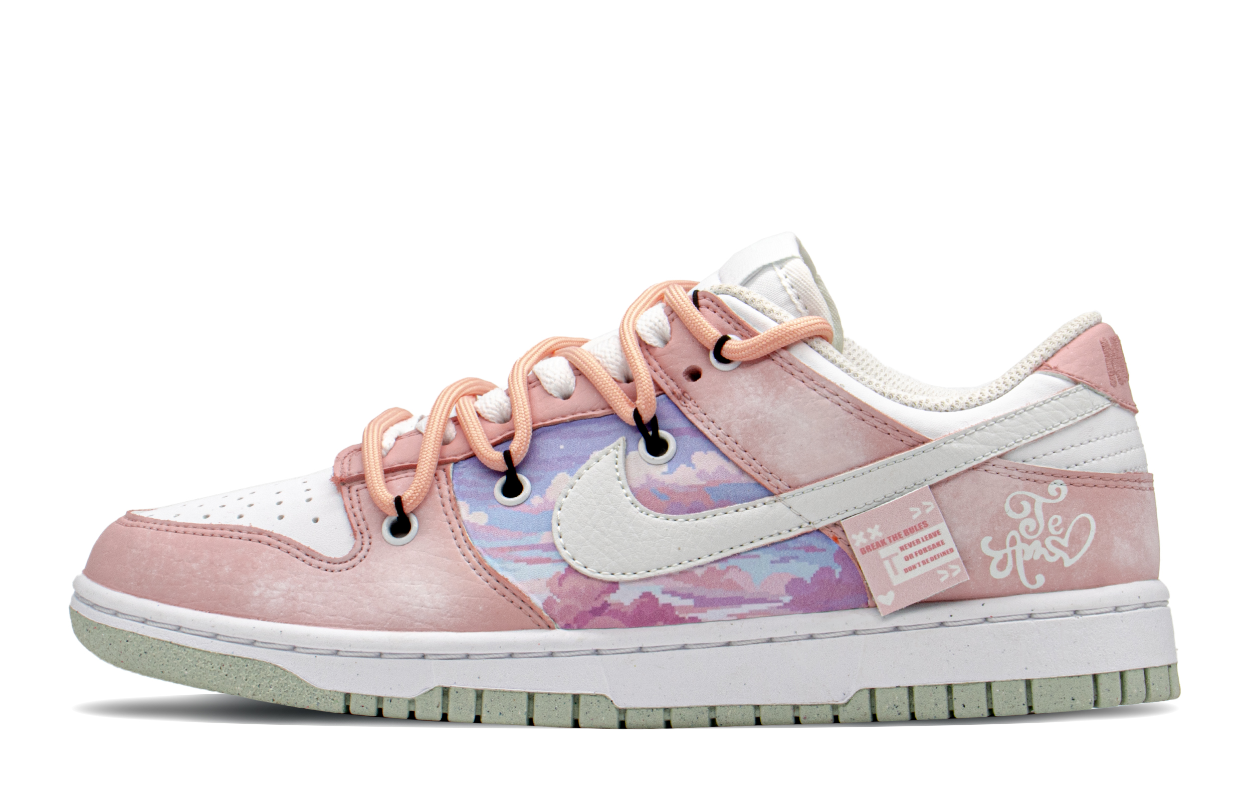 Buy (W) 【カスタムシューズ】 ナイキ ダンク ロー「エレクトロニック ラブ ピンク-ホワイト」 DN1431-102(TeamA-DK女电子爱情S-BOX)