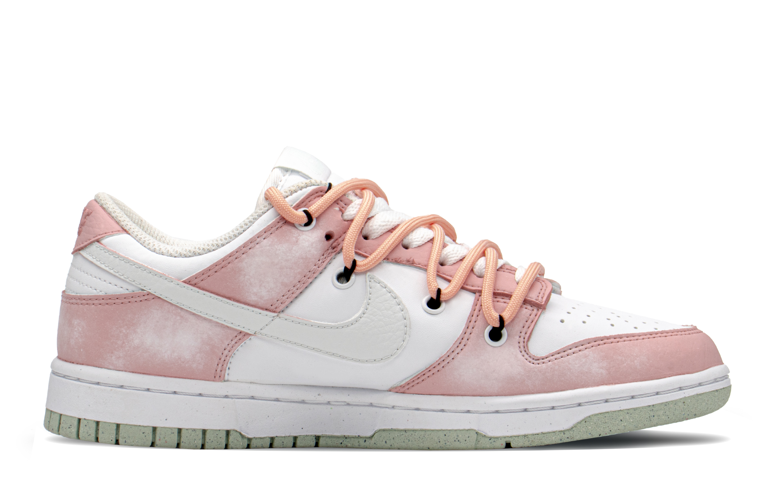 Order (W) 【カスタムシューズ】 ナイキ ダンク ロー「エレクトロニック ラブ ピンク-ホワイト」 DN1431-102(TeamA-DK女电子爱情S-BOX)