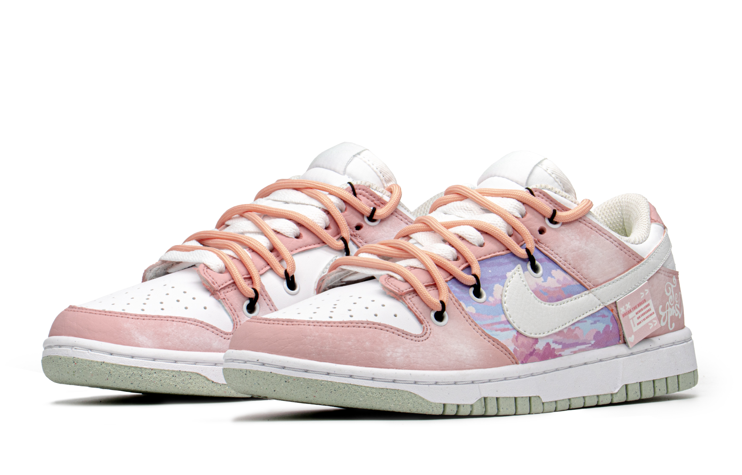 Lookbook (W) 【カスタムシューズ】 ナイキ ダンク ロー「エレクトロニック ラブ ピンク-ホワイト」 DN1431-102(TeamA-DK女电子爱情S-BOX)