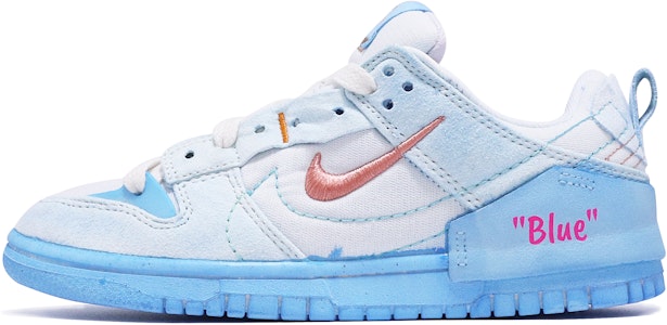 【定制球鞋】Nike Dunk Low 浸染 做舊 簡約 撞色 海洋 清新 潮流 少女 低幫 板鞋 女款 藍色 Buy 【定制球鞋】Nike Dunk Low 浸染 做舊 簡約 撞色 海洋 清新 潮流 少女 低幫 板鞋 女款 藍色