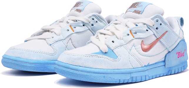 【定制球鞋】Nike Dunk Low 浸染 做舊 簡約 撞色 海洋 清新 潮流 少女 低幫 板鞋 女款 藍色 Lookbook 【定制球鞋】Nike Dunk Low 浸染 做舊 簡約 撞色 海洋 清新 潮流 少女 低幫 板鞋 女款 藍色