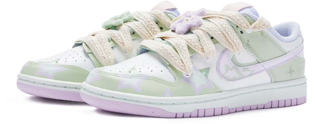 (W) 나이키 덩크 로우 '반딧불이' (커스텀) DD1503-001(TeamR-女款恋萤白绿紫S-BOX) Lookbook (W) 나이키 덩크 로우 '반딧불이' (커스텀) DD1503-001(TeamR-女款恋萤白绿紫S-BOX)