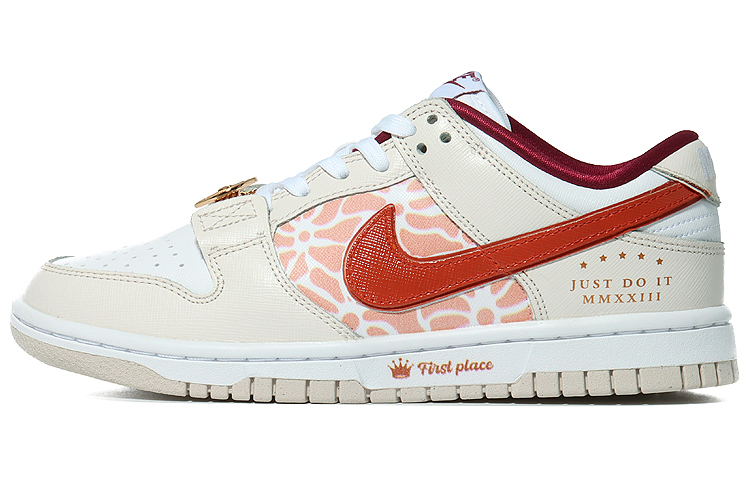 Buy (W) [Sepatu Custom] Nike Dunk Low 'First Place Cream Putih' DV1160-100(Team10-第一名）
