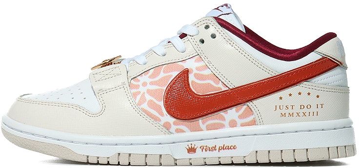 custom-shoes-women-nike-dunk-low-first-place-cream-white