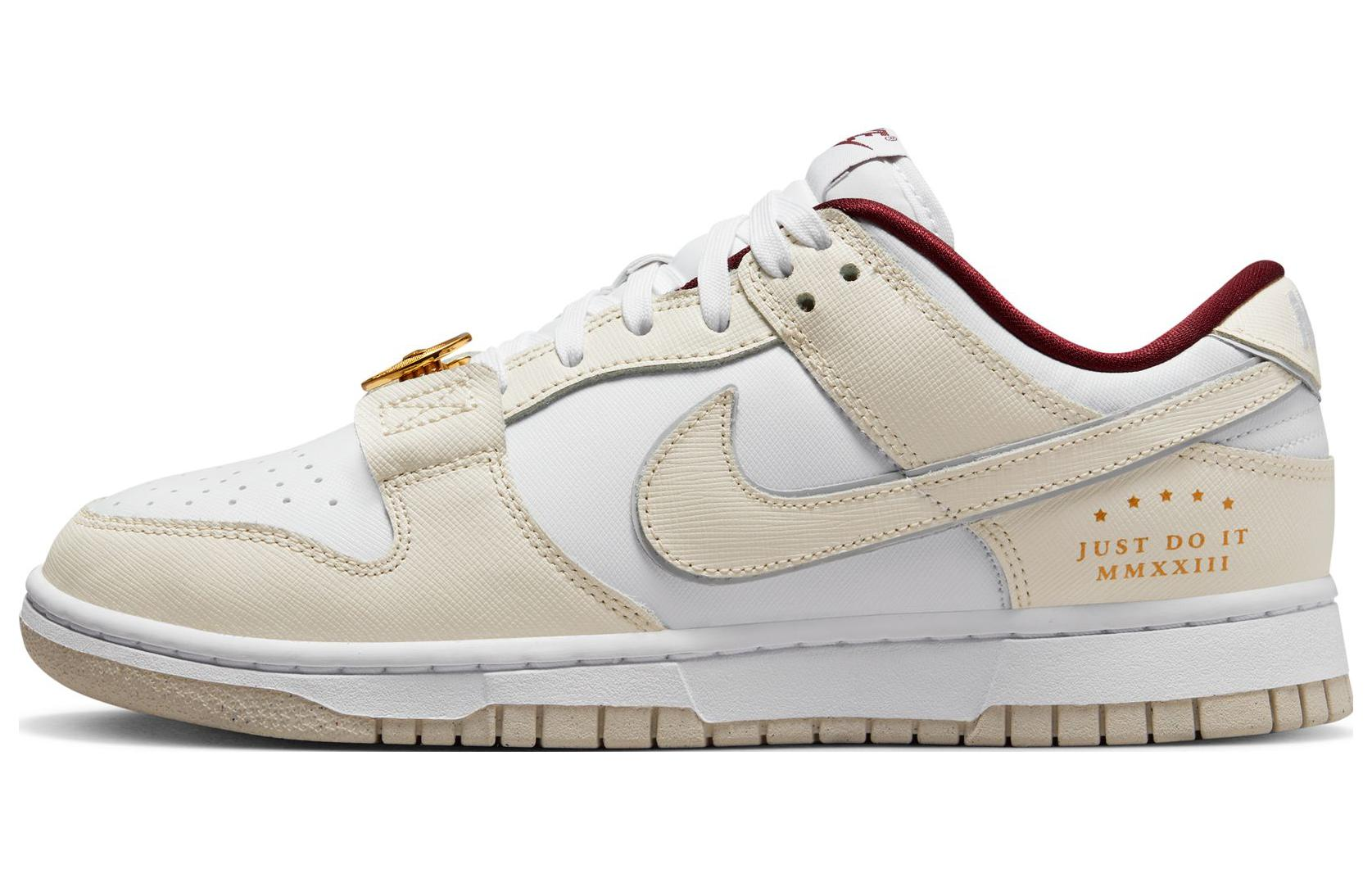 Sizing (W) [Sepatu Custom] Nike Dunk Low 'First Place Cream Putih' DV1160-100(Team10-第一名）