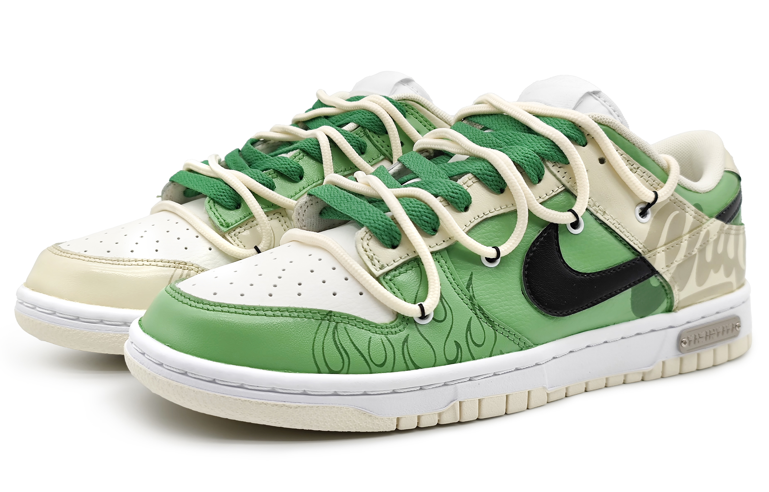 Shop (W) [Kasut Custom] Nike Dunk Low 'Flame Thorn Reverse Colorway' DD1503-121(Team16-女款火焰荆棘)