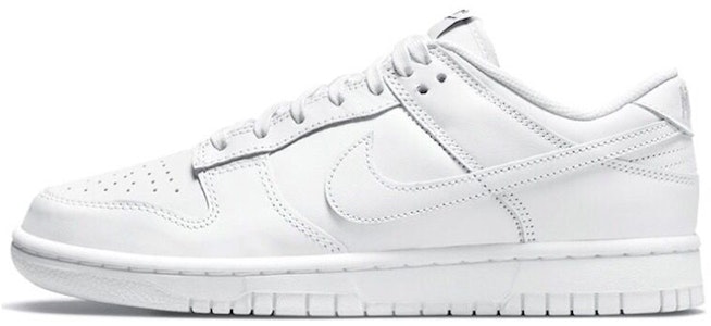 【定制球鞋】 Nike Dunk Low Triple White 花朵 葉子 塗鴉 ins風 簡約 清新 高街 低幫 板鞋 女款 白粉藍 1