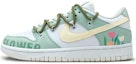 Buy (W) 나이키 덩크 로우 '플로럴 펀치 그린' (커스텀) DH9765-100(Team-S耐克打孔花卉)