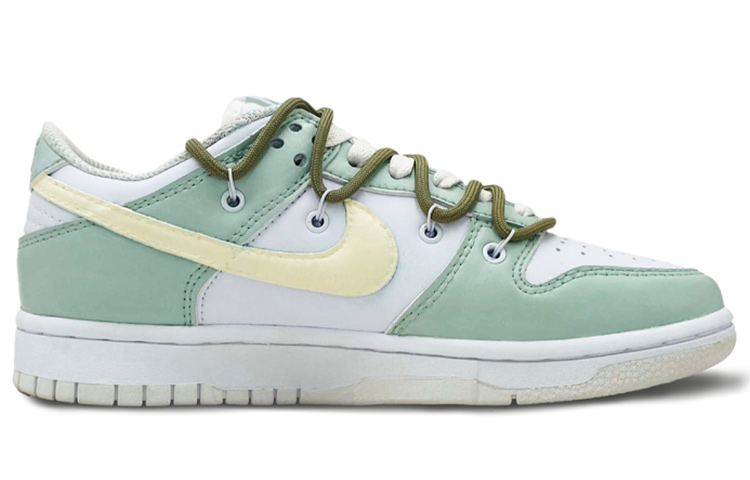 Order (W) [定制鞋] 耐克Dunk Low '花卉绿色' DH9765-100(Team-S耐克打孔花卉)