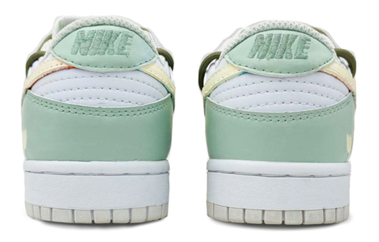 Shop (W) [定制鞋] 耐克Dunk Low '花卉绿色' DH9765-100(Team-S耐克打孔花卉)