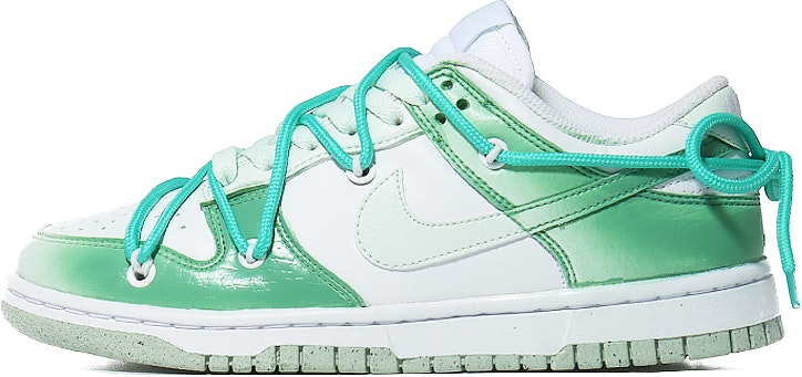 custom-shoes-women-nike-dunk-low-fresh-gradient-green