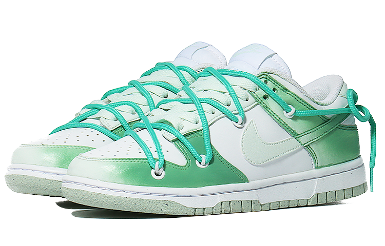 Lookbook (W) [Sepatu Custom] Nike Dunk Low 'Fresh Gradient Hijau' DN1431-102(Team10--渐变新绿)